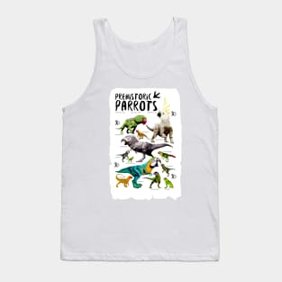 Prehistoric Parrots Tank Top